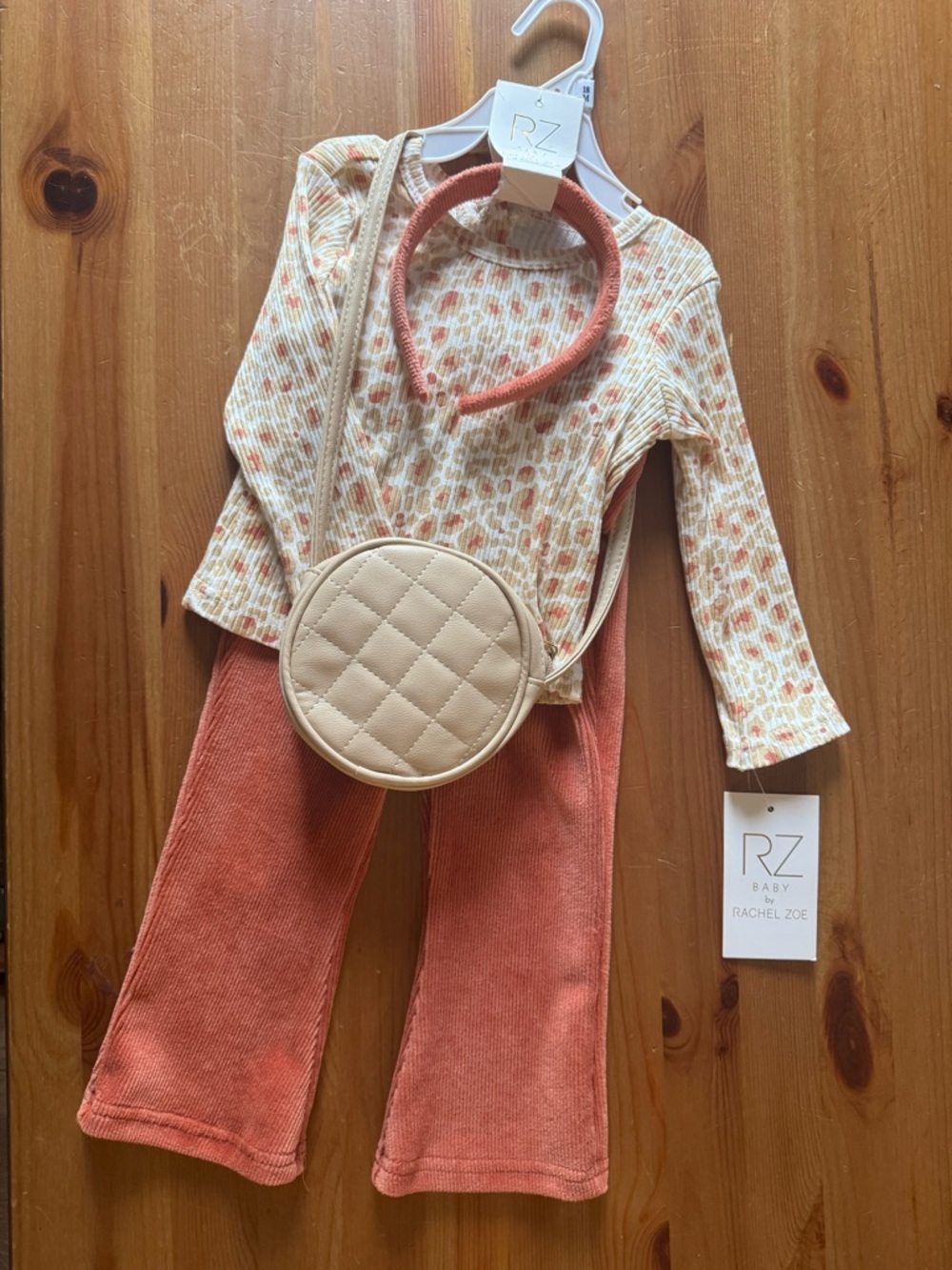 Rachel Zoe Kids Matching Set in Cream and Rust
